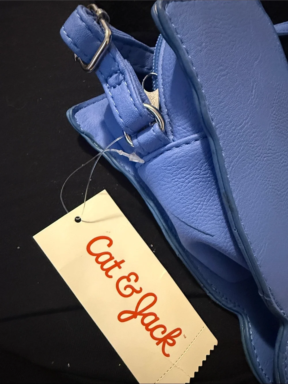 Cat & Jack Roller Skate Crossbody Bag in White with Pastel Blue